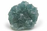 Cubic, Blue-Green Fluorite Crystal Cluster with Phantoms - China #217457-2